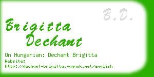 brigitta dechant business card